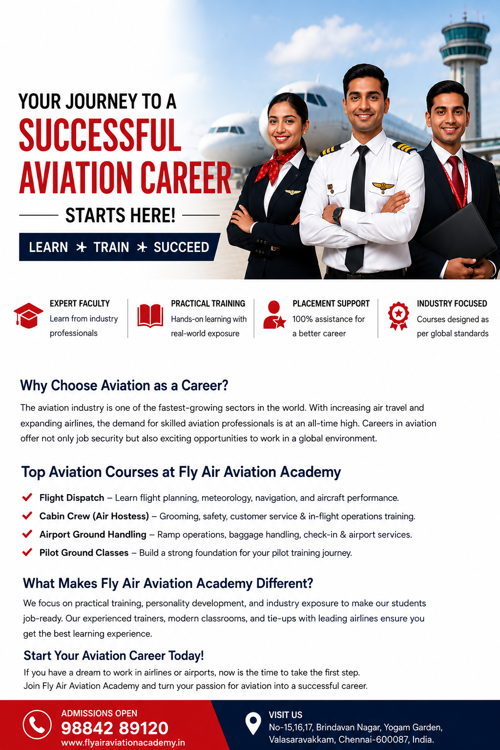 how to become a cabin crew – Supporting Image, Fly Air Aviation Academy